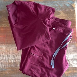 Women’s Burgundy Figs Scrubs